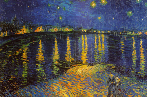 Starry Night Over the Rhone - Vincent Van Gogh Paintings - Click Image to Close